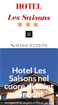 Mobile Screenshot of hotellessaisons.com